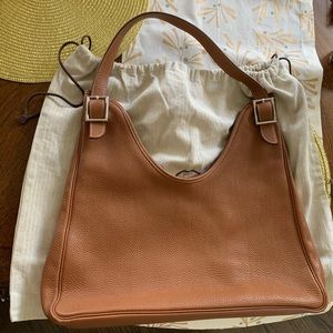 Hermès Massai Cut hand bag in gold brown